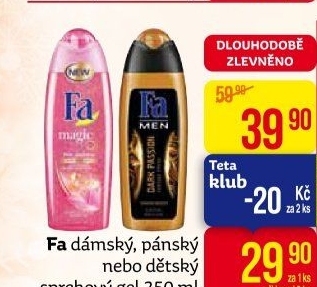 Sprchový gel Fa