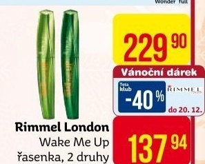 Řasenka Wake Me Up Rimmel
