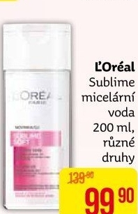 Micelární voda čistící Sublime L'Oréal