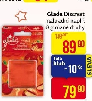 Osvěžovač vzduchu Discreet Glade by Brise - náplň