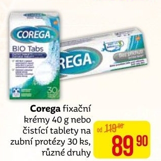 Fixační krém na zubní protézu Corega