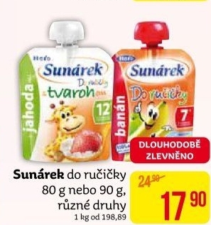 Příkrmy Do ručičky Sunárek