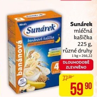 Kaše mléčná Sunárek
