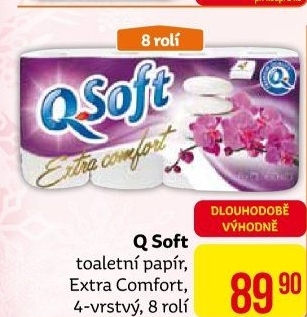 Toaletní papír 4vrstvýQ soft