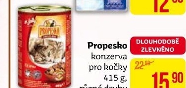 Konzerva pro kočky Propesko