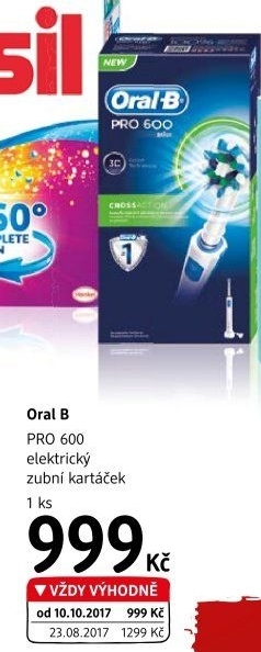 Elektrický kartáček Oral-B Pro 600 Cross Action
