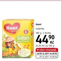 Dětské sušenky Hami
