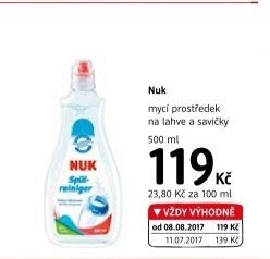 Mycí prostředek na lahve a savičky NUK