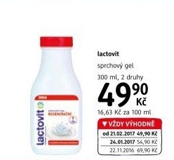 Sprchový gel Lactovit
