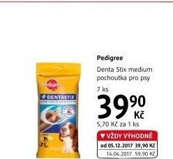 Pamlsky pro psy Denta Stix Pedigree