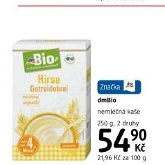 Kaše nemléčná dm Bio