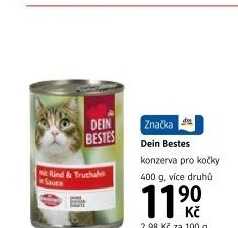 Konzerva pro kočky Dein Bestes