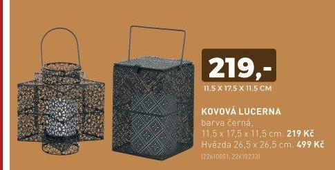 Kovová lucerna