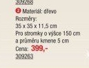 Dřevěný stojan na vánoční stromek