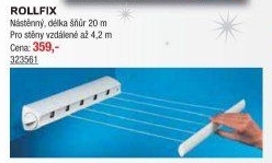 Nástěnný sušák Rollfix 210 Leifheit