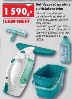 Akumulátorový čistič na okna Leifheit