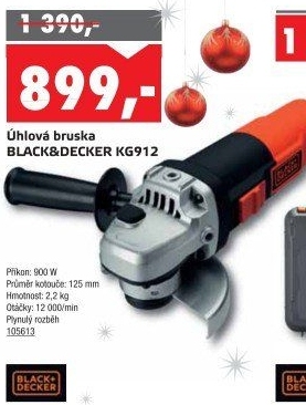 Úhlová bruska KG912 Black&amp