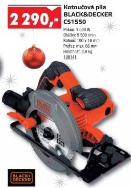 Pila kotoučová CS1550 Black&amp
