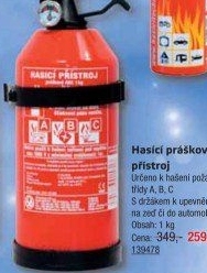 Hasicí přístroj práškový