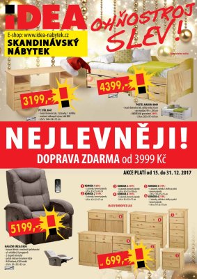 akční leták IDEA nábytek 15.12.2017-31.12.2017