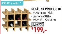 Regál na víno 13010
