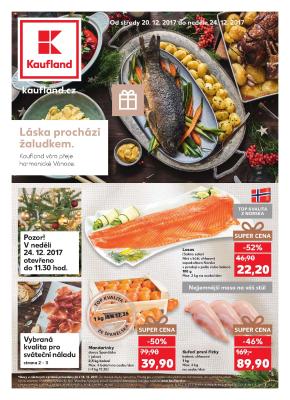 akční leták Kaufland 20.12.2017-24.12.2017