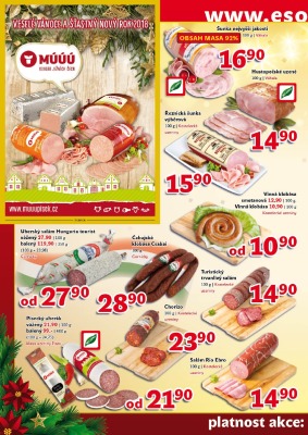 akční leták ESO MARKET 20.12.2017-31.12.2017