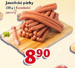 Párky javořické Kostelecké uzeniny