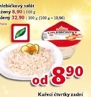 Salát chlebíčkový Váhala
