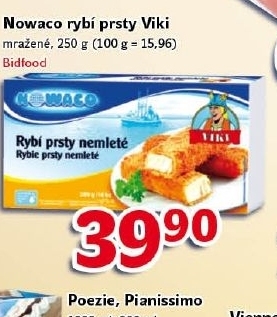 Rybí prsty nemleté mražené VIKI Nowaco