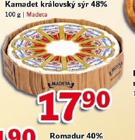 Sýr královský Kamadet Jihočeský Madeta