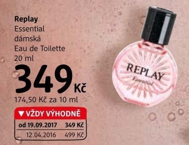 Toaletní voda dámská Essential Replay