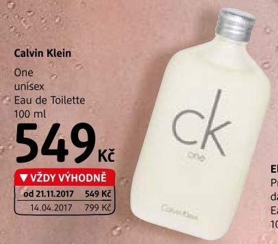 Toaletní voda One Calvin Klein