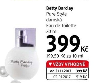 Toaletní voda Pure Style Betty Barclay
