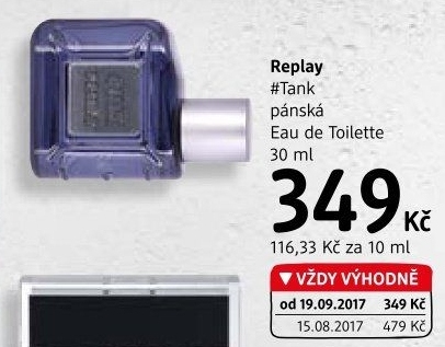 Toaletní voda pánská #Tank Replay