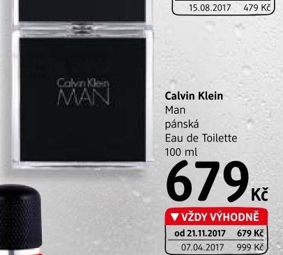 Toaletní voda pánská Man Calvin Klein