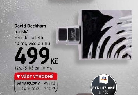 Toaletní voda pánská David Beckham