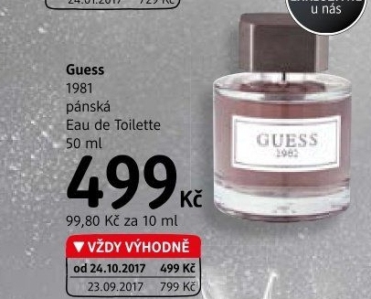 Toaletní voda pánská 1981 Guess
