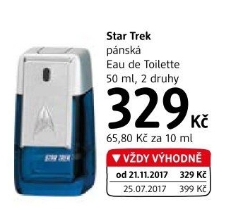 Toaletní voda pánská Star Trek