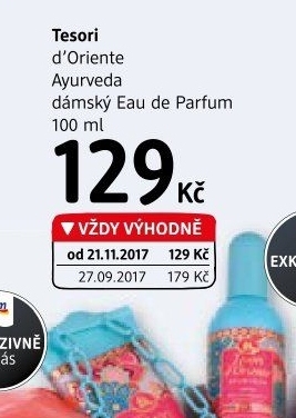 Parfémovaná voda dámská Ayurveda Tesori d'Oriente