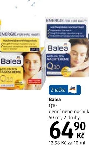 Krém pleťový proti vráskám Q10 Balea
