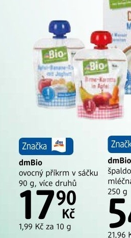 Ovocná kapsička dm Bio