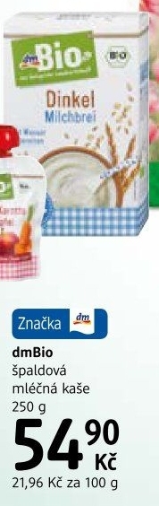 Kaše mléčná dm Bio