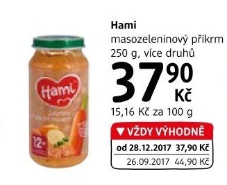 Příkrm masozeleninový Hami