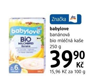 Mléčná kaše bio Babylove