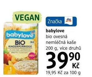 Kaše nemléčná bio Babylove