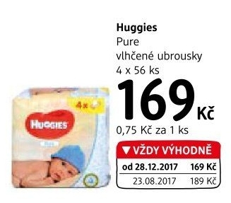 Vlhčené ubrousky dětské Huggies