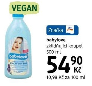 Zklidňující koupel dětská Babylove