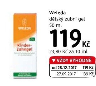 Gel na zuby dětský Weleda