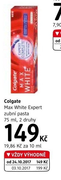 Pasta na zuby Max White Expert Colgate
